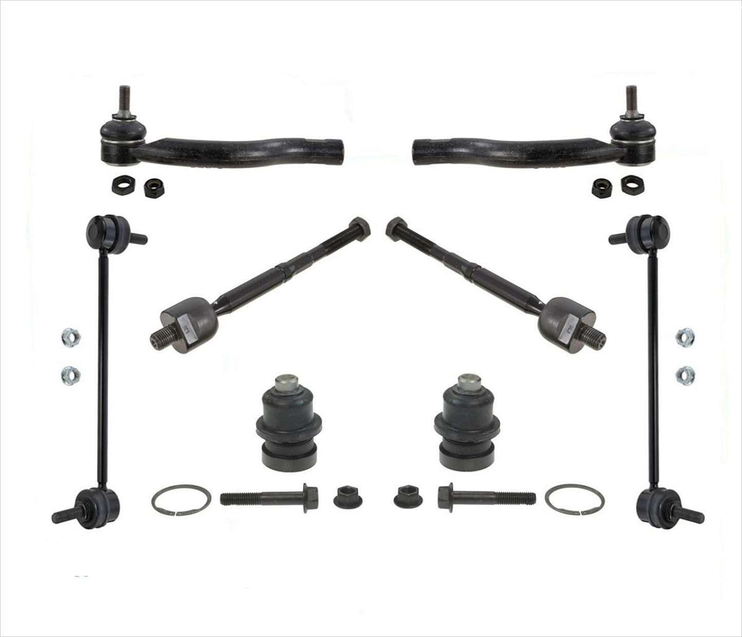 Lower Ball Joint Inner Outer Tie Rod Stabilizer Sway Link 07-11 Versa 12 Hatch