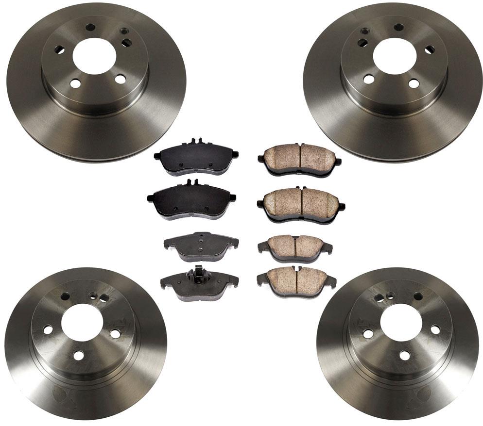 Brake Rotors Brake Pads for Mercedes Benz C230 08-09 Without Sport Package