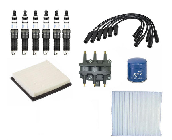 Kit de afinación de filtros, bobinas, enchufes y cables para Dodge Grand Caravan 08-10 3.3L 3.8L