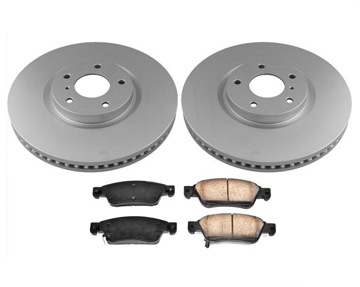 Rotores de freno de disco delanteros de 330 mm y pastillas de freno para rotores Infiniti Q60 14-15 de 330 mm