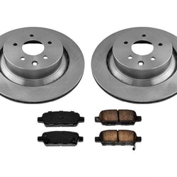 Rear 330mm Disc Brake Rotors & Brake Pads for Infiniti Q60 14-15 330MM Rotors