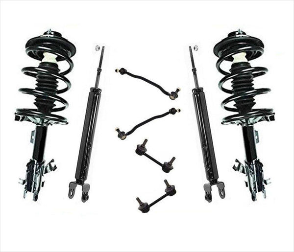 Conjunto de resorte helicoidal de puntal, amortiguadores, enlaces de barra estabilizadora para Nissan Altima 3.5L 02-06