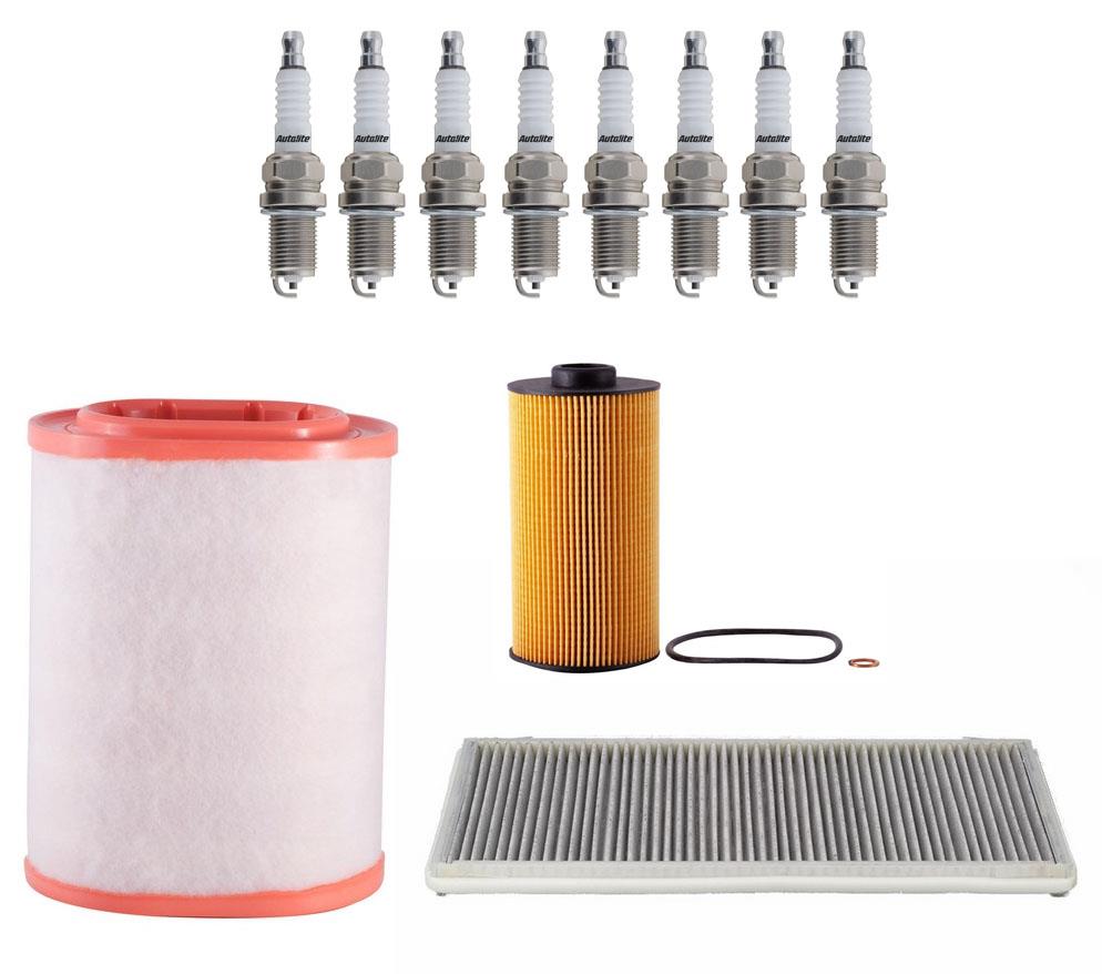 Platinum Spark Plugs Air Cabin Oil Filters for Land Rover Range Rover 2003-2005