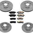 Front Rear Disc Brake Rotors Ceramic Brake Pads for Chevrolet Monte Carlo 00-05