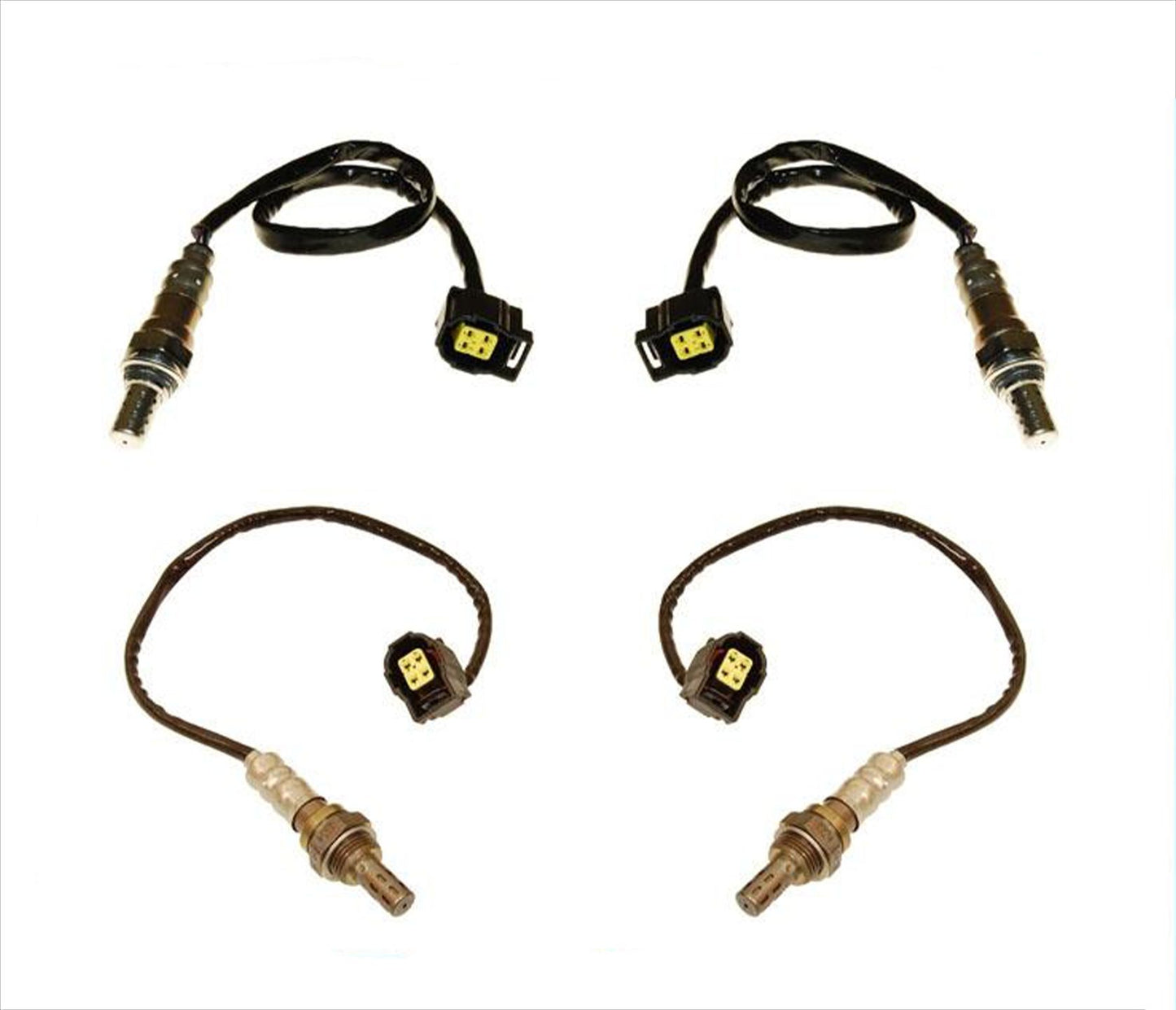 Front & Rear O2 Oxygen Sensor Direct Fit for 07-09 Jeep Wrangler 3.8L(4 Sensors)