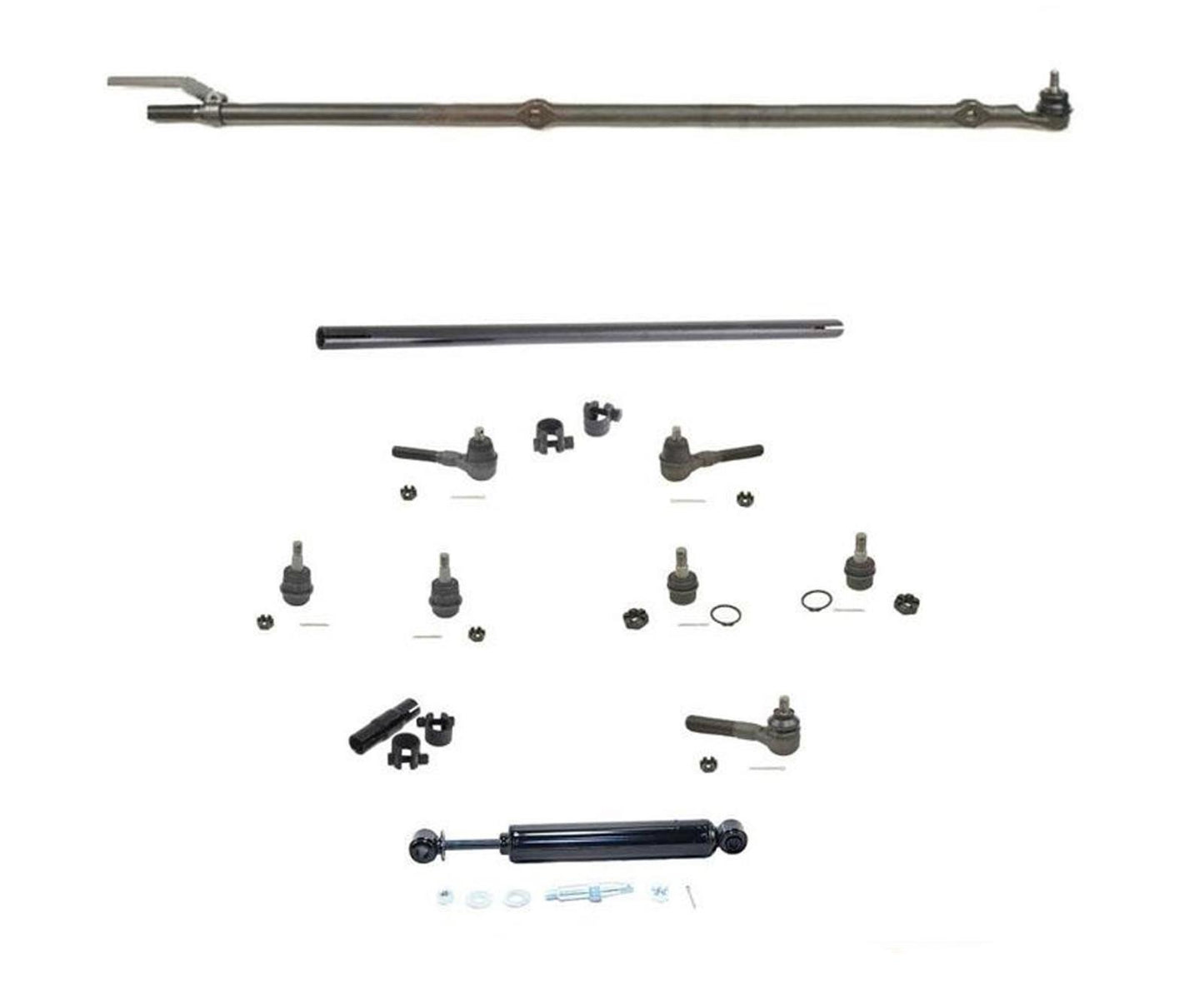 Fits 1991-1995 Jeep Front Drag Link Tie Rods Sleeves Upper and Lower Ball Joints