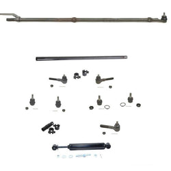 Se adapta a Jeep 1991-1995, manguitos de varillas de acoplamiento de arrastre delantero, juntas esféricas superiores e inferiores.