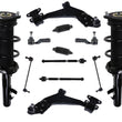 Complete Struts Lower Control Arms Tie Rods Links for 13-2019 Ford Escape Turbo