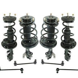 Front & Rear Coil Spring Struts Sway Bar Links for Toyota Camry XLE 8pc 12-17