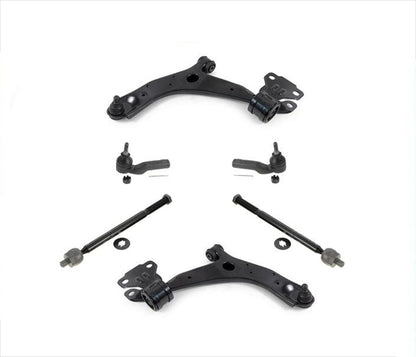 Front Left Right Lower Control Arms Tie Rods for 2010 2011 2012 2013 Mazda 3