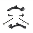 Front Left & Right Lower Control Arms Bushings & Tie Rods for 2010-2013 Mazda 3