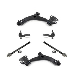 Front Left & Right Lower Control Arms Bushings & Tie Rods for 2010-2013 Mazda 3