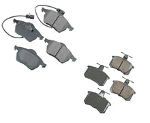 Fits 1996-1997 Audi A4 Front & Rear Brake Pads With Front Sensors