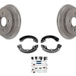 Fits 1995-1997 GEO Metro 4 Door Sedan Rear Brake Drums & Brake Shoes Hardware KT