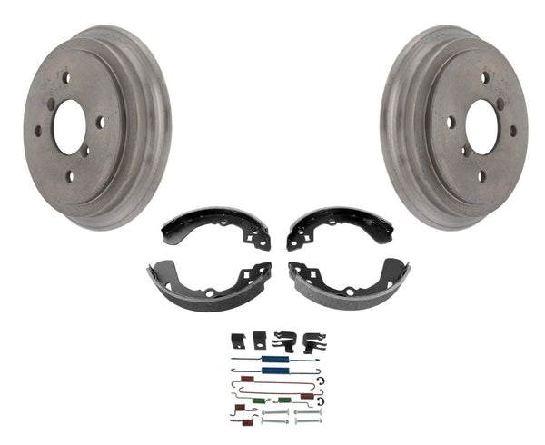 Fits 1995-1997 GEO Metro 4 Door Sedan Rear Brake Drums & Brake Shoes Hardware KT