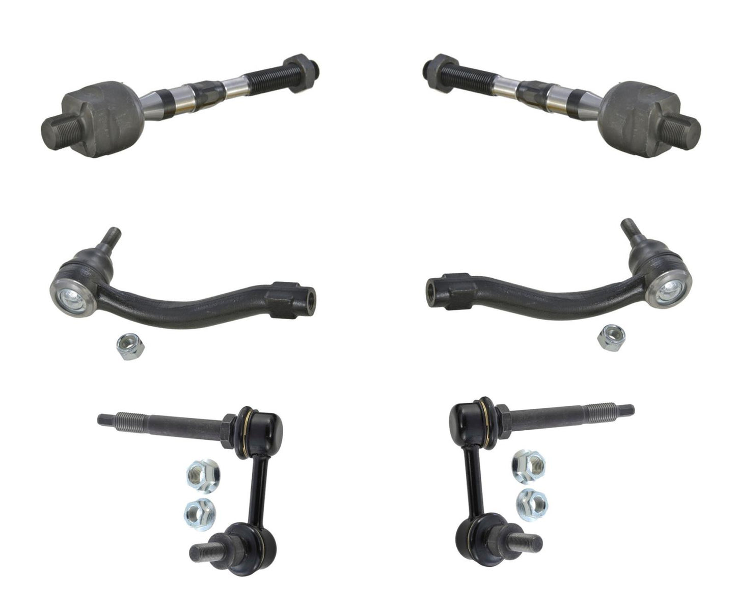 Varillas de amarre y eslabones exteriores interiores delanteros para Nissan 370Z 2009-2019