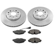 Rotors Ceramic Brake Pads for 2015-2018 Volkswagen Golf 1.8L- 288MM Front Rotors