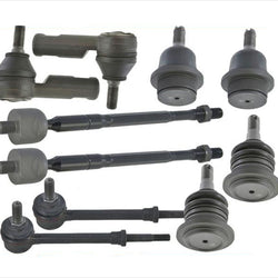 10 PC Chassis Kit w/ Tie Rods Ball Joints Sway Bar Links 05-14 Toyota Tacoma 2WD
