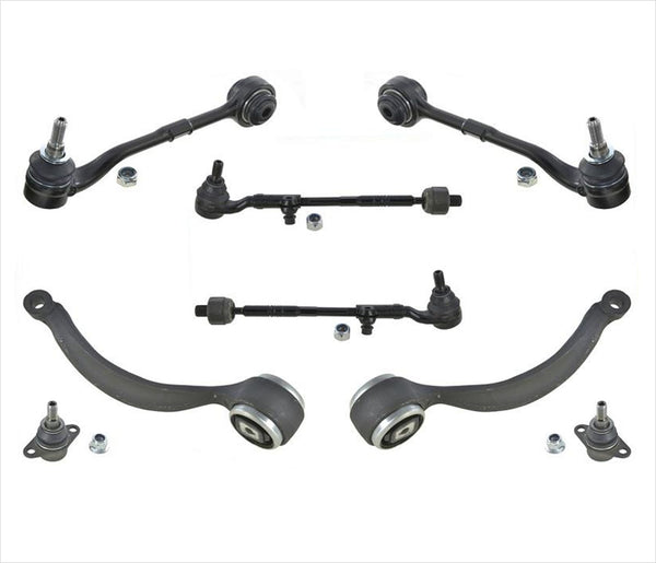 For 09-13 328i xDrive 4 Lower Control Arms W/ BJ + Inner & Outer Tie Rods 8Pcs