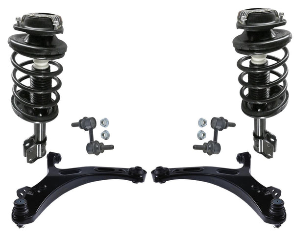 Front Struts Control Arms Ball Joints + Sway Bar Links for Subaru Outback 10-12