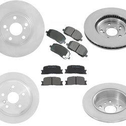 Fits 01-03 Toyota Highlander All Wheel Drive Front & Rear Rotors & Brake Pads