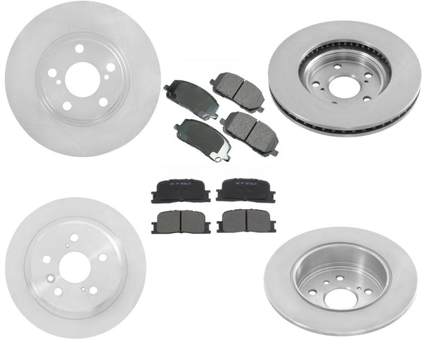 Fits 01-03 Toyota Highlander All Wheel Drive Front & Rear Rotors & Brake Pads