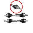 Eje delantero izquierdo del eje CV del lado del conductor para Volvo XC90 AWD 08-14 con tracción total