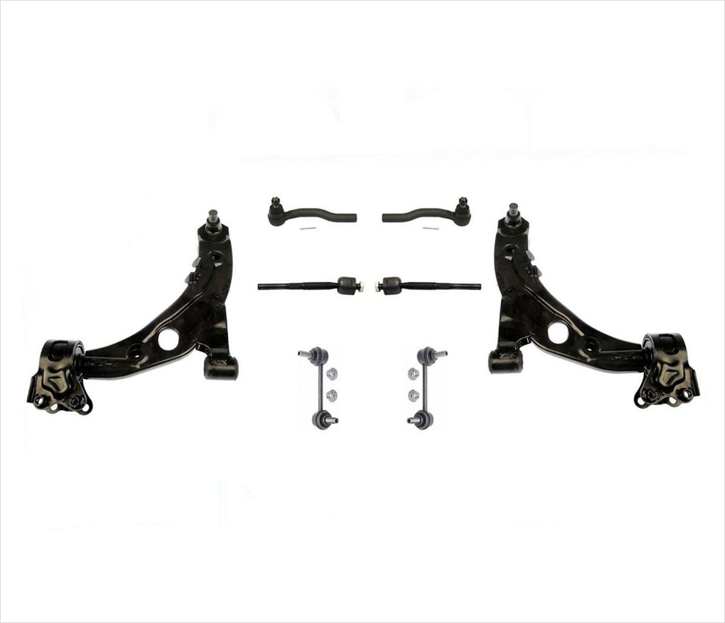 Lower Control Arms Ball Joints Tie Rods and Sway Bar Links for 07-12 Mazda CX7