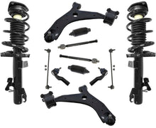 For 04-09 Mazda 3 Front Control Arms Coil Spring Struts Ball Jt Sway Rods 12pc