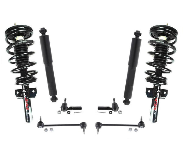 Front Struts Sway Bar Links Tie Rods and Rear Shocks for Ford Windstar 95-03