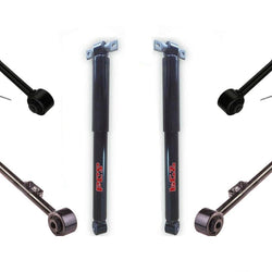 Rear Upper & Lower Forward Control Arms & Shocks For 05-10 Honda Odyssey