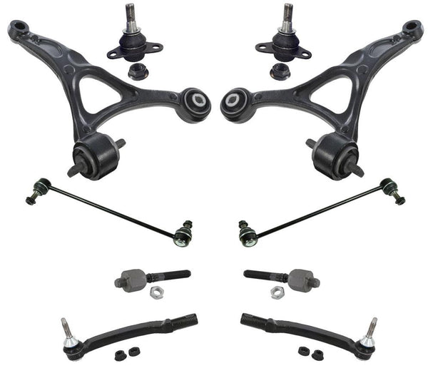 Front Lower Control Arms Ball Joints Tie Rods & Sway Links for Volvo XC90 03-09