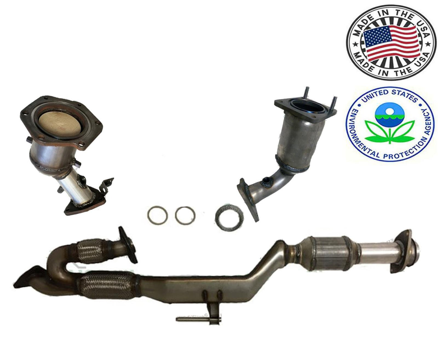 Front Upper & Rear Lower Catalytic Converters fits Infiniti QX60 3.5L 2014-2019