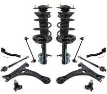 Kit de 12 piezas de puntales de resorte, brazos de control, rótulas, varillas de amarre para Toyota Prius 01-03