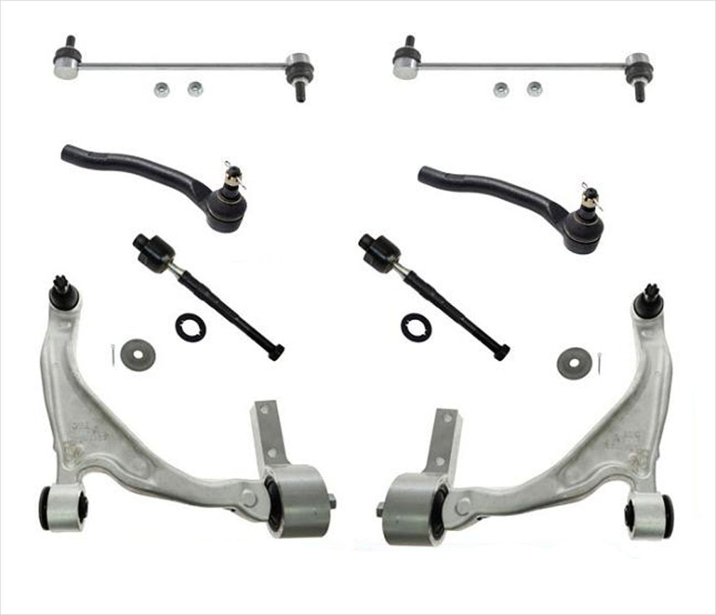 Kit de varillas y eslabones de rótulas de brazos de control inferiores delanteros para Honda Pilot 09-15