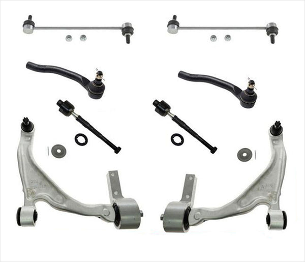 Front Lower Control Arms Ball Joints Tie Rods & Links Kit for Honda Pilot 09-15