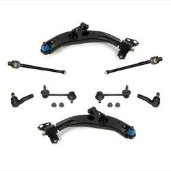 For Mazda 98-02 626 Front Control Arm Ball Joint Tie Rods Sway Bar Links 8pc