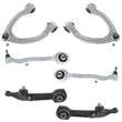 6 Control Arms Front Upp Lower Rear Wheel Drive for Mercedes-Benz 00-05 S500 6pc