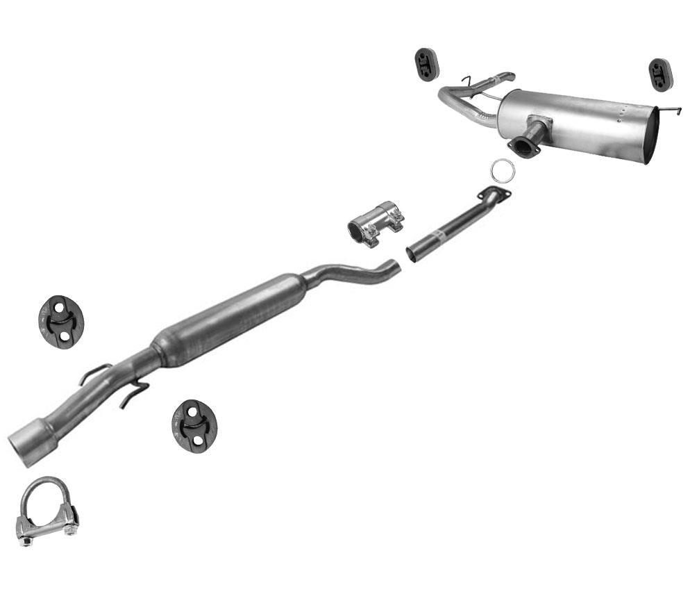 Sistema de escape con tracción delantera para Toyota Sienna 2004-2010 con tracción delantera