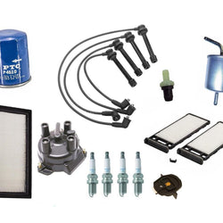 Kit de afinación de 12 piezas, bujías de rotor de tapa de distribuidor de cables para Nissan Altima 98-01