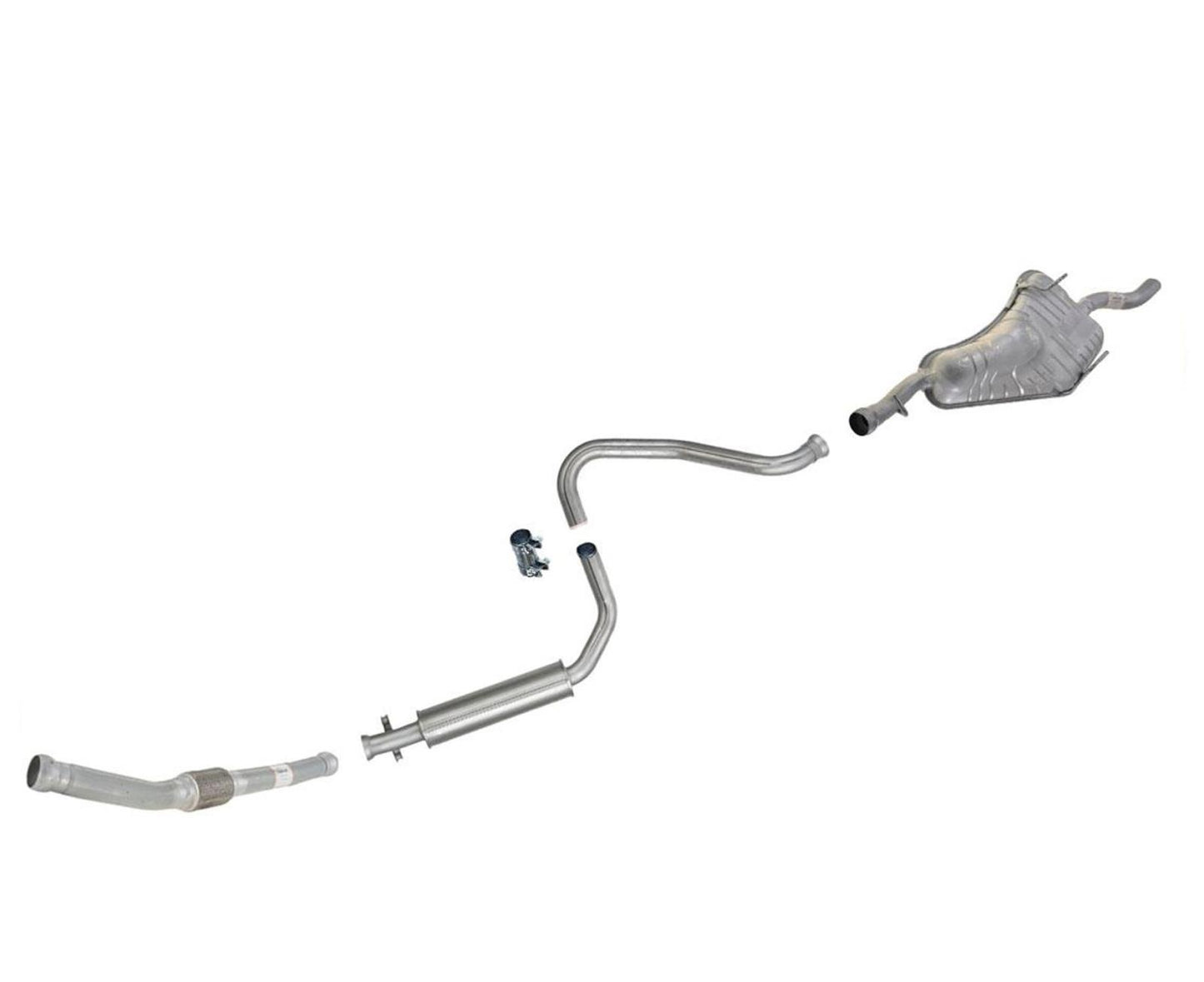Tubo flexible resonador y silenciador para Saab 9-3 9 3 Base y SE 2.0L Turbo 00-03
