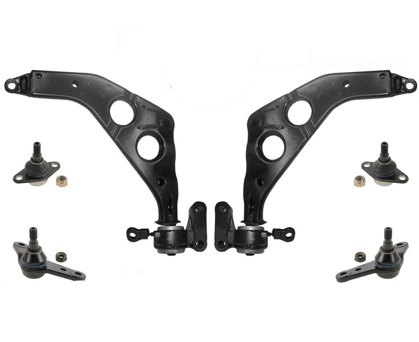 (2) Front Lower Control Arms W Bracket & Ball Joints For Mini Cooper 2002 - 2006