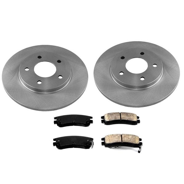 Rear Brake Rotors and Ceramic Brake Pads for Chevrolet Monte Carlo 1995-1999