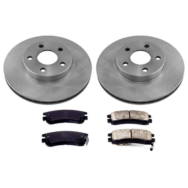 Rotores de freno delantero y pastillas de cerámica para Pontiac Grand AM 1991-1998