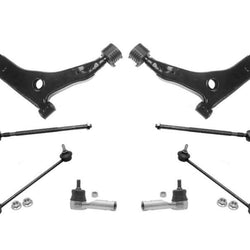 For 01-04 V40 S40 1.9L ONLY Control Arm Ball Joint Tie Rods & Sway Bar Links 8Pc