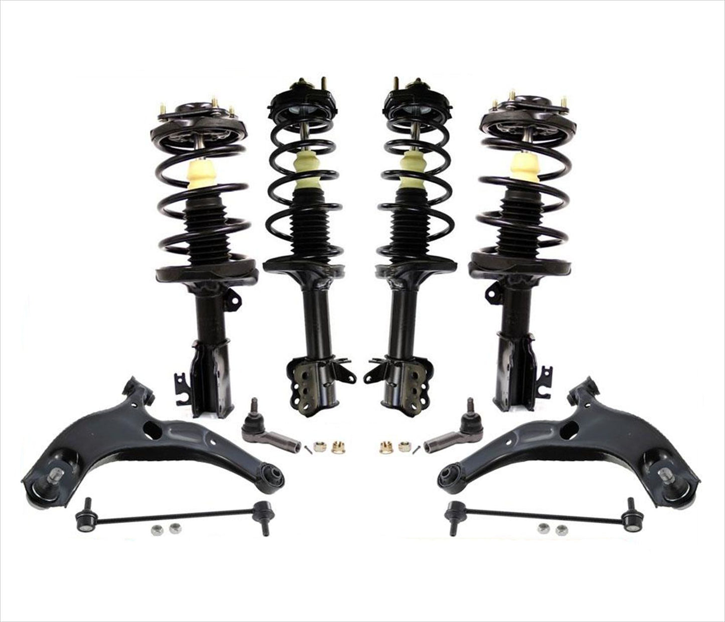 Complete Spring Struts + Control Arms + Chassis Kit for 02-03 Mazda Protege5