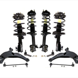 Puntales de resorte completos + brazos de control + kit de chasis para Mazda Protege5 02-03