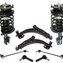 Front Struts Control Arms Sway Bars Links Tie Rods for KIA Spectra 8pc Kit 02-04