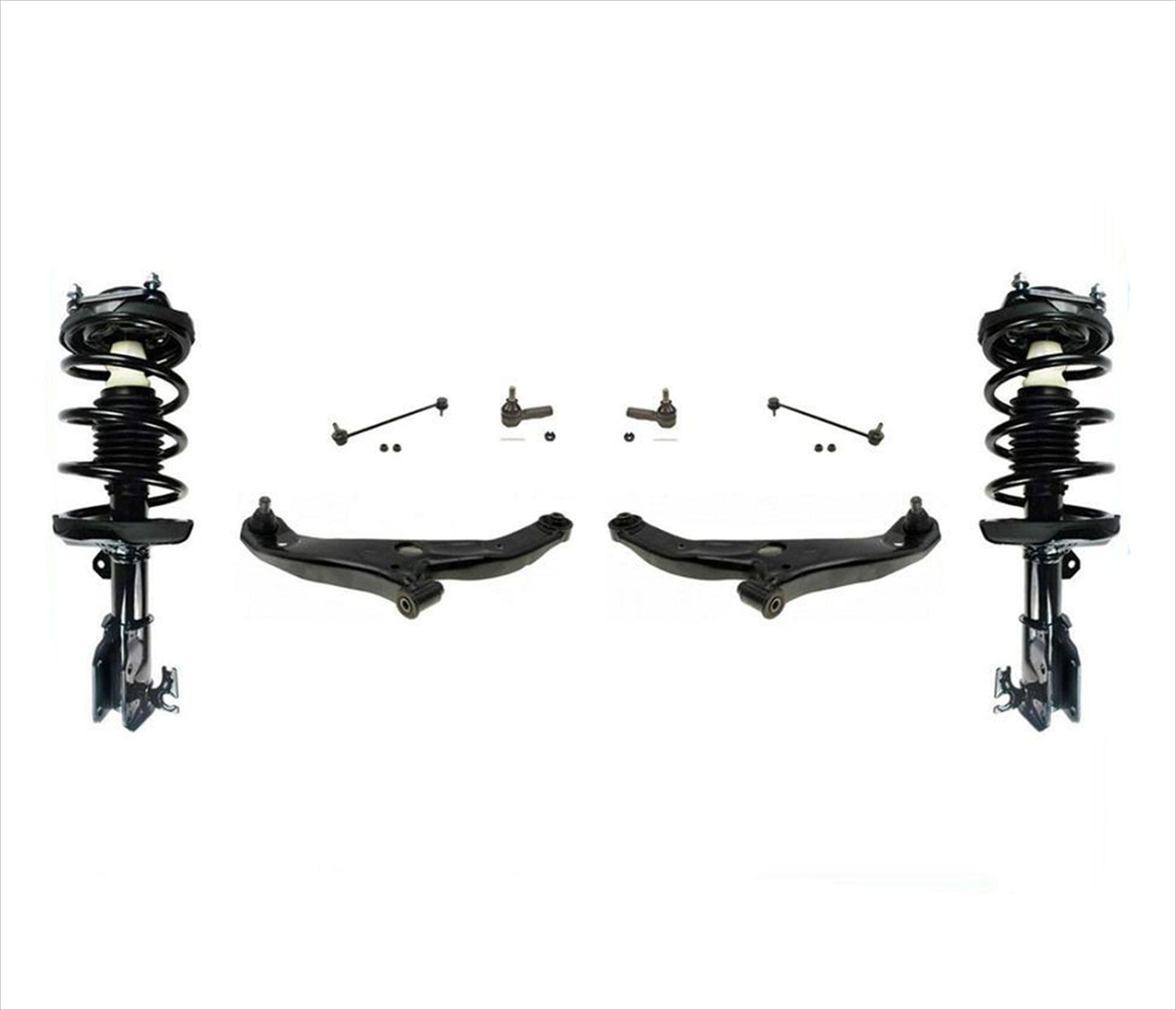 Control Arms Spring Struts + Chassis Parts 8PC Kit for 01-03 Mazda Protege & 5