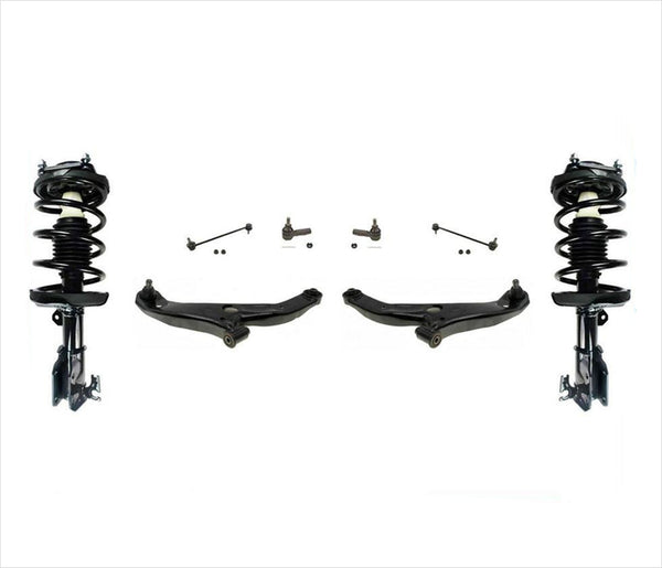 Control Arms Spring Struts + Chassis Parts 8PC Kit for 01-03 Mazda Protege & 5